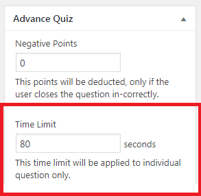 time limit
