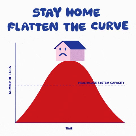 stay home and flatten the curve