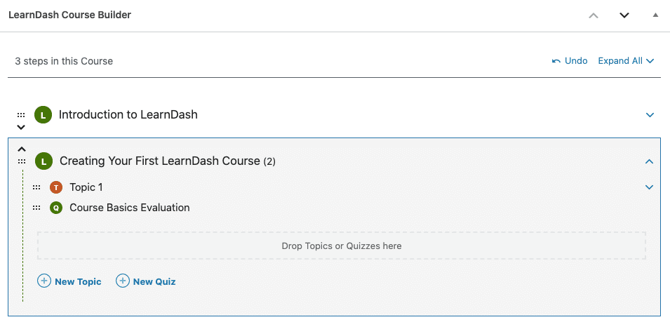 learndash lms course builder